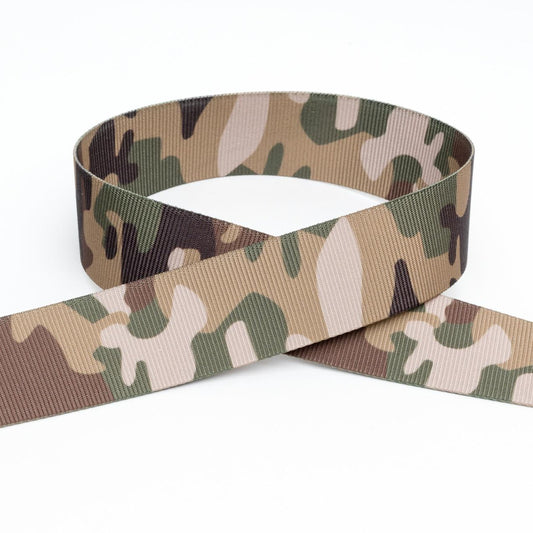 Camouflage Polyester Webbing 38mm