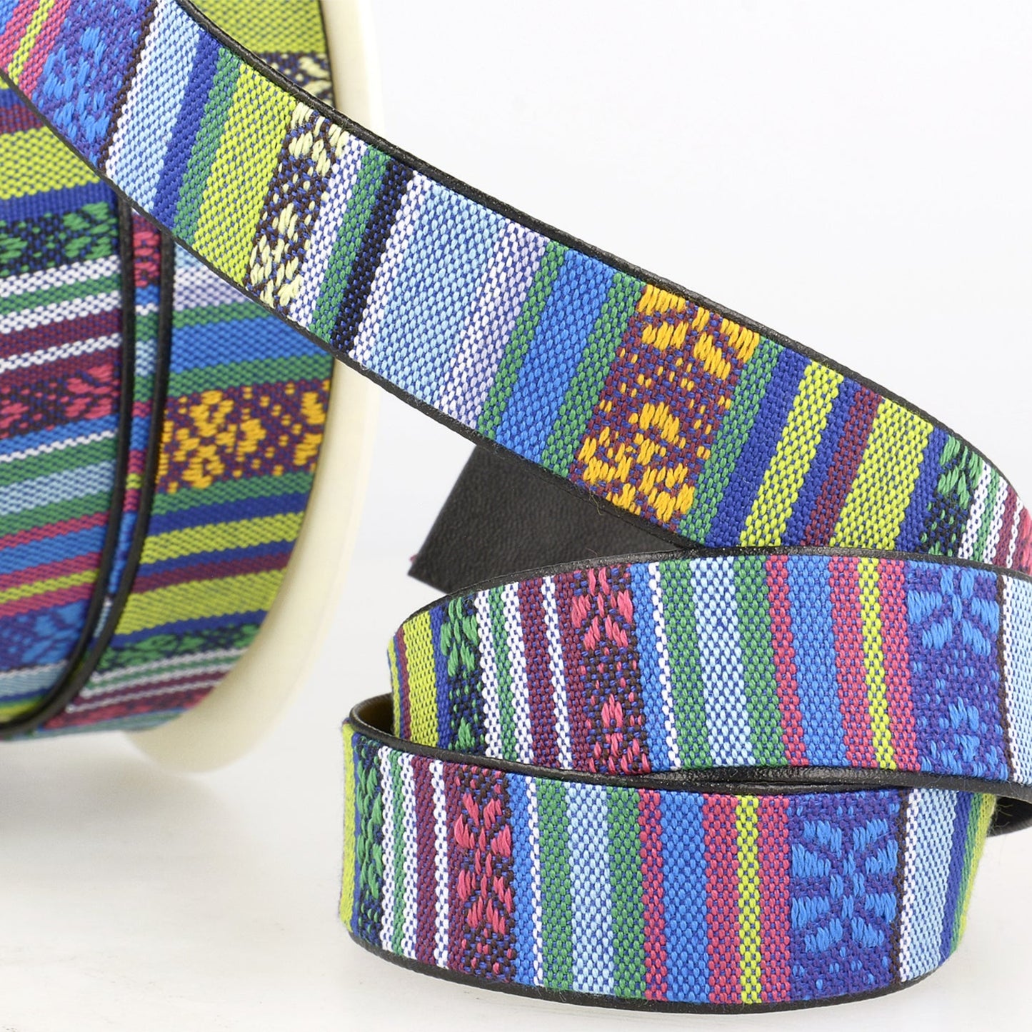 Multi Coloured Faux Leather Lined Backed Webbing 15mm 25mm 5 Designs