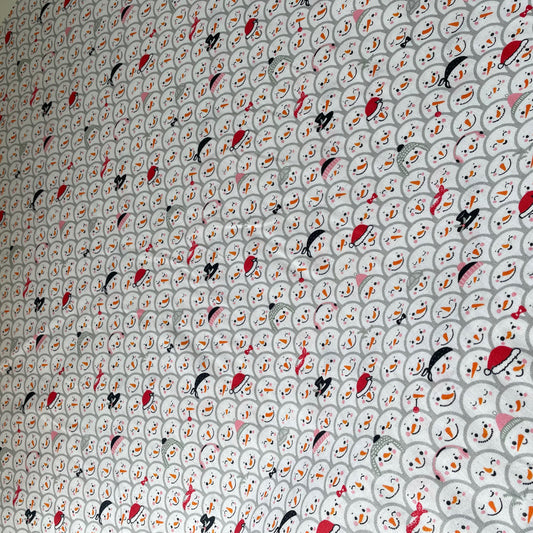 Crafty Fabrics Christmas Snowman 100% Craft Cotton Fabric