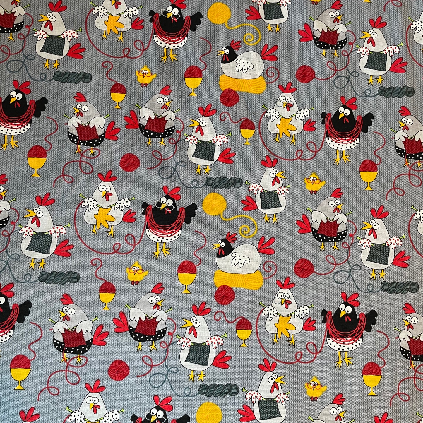 Timeless Treasures Knitting Yarn Wool Sewing Quilting 100% Premium Cotton Fabric
