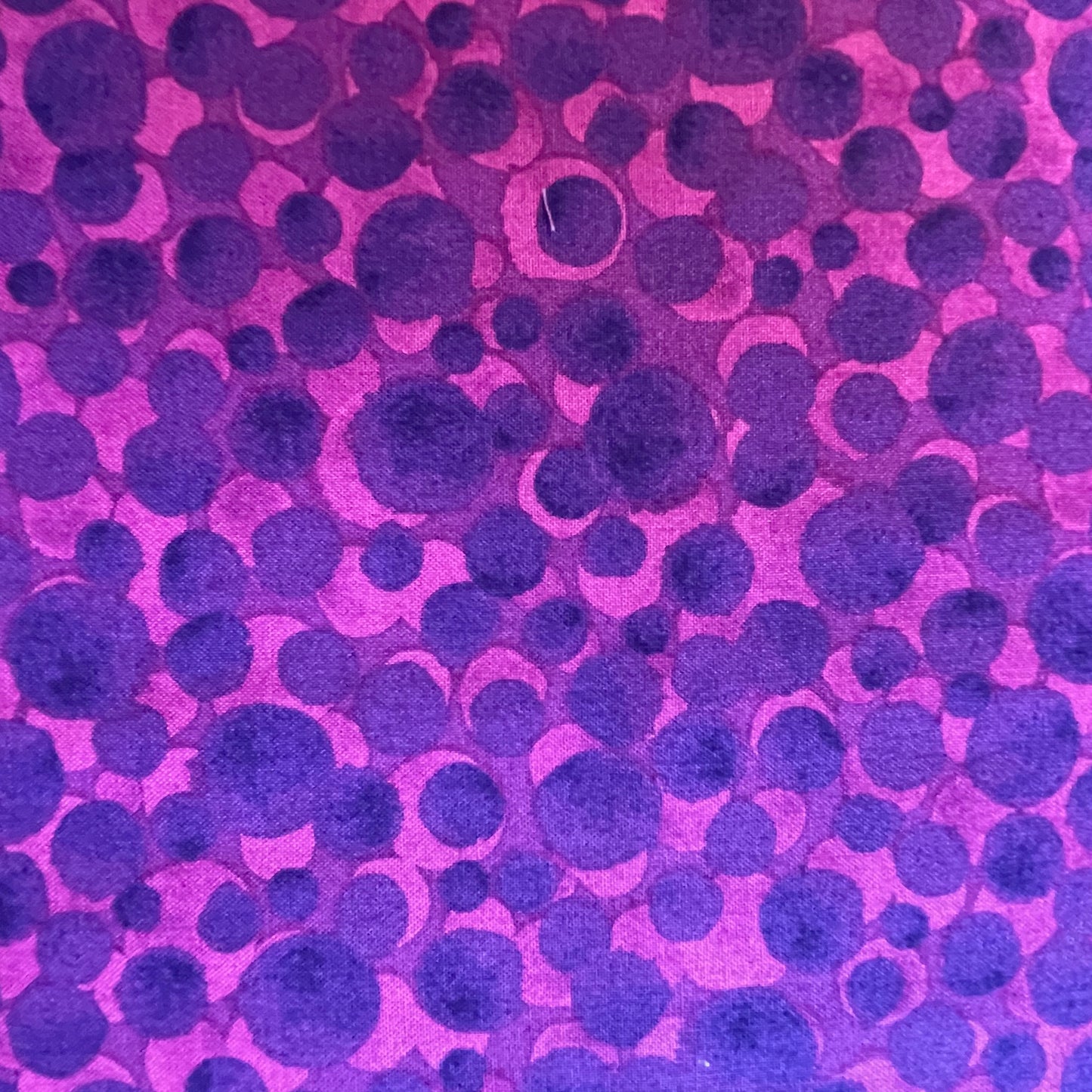 Lewis & Irene Bumbleberries Purple Red Violet Sewing Quilting 100% Premium Cotton Fabric