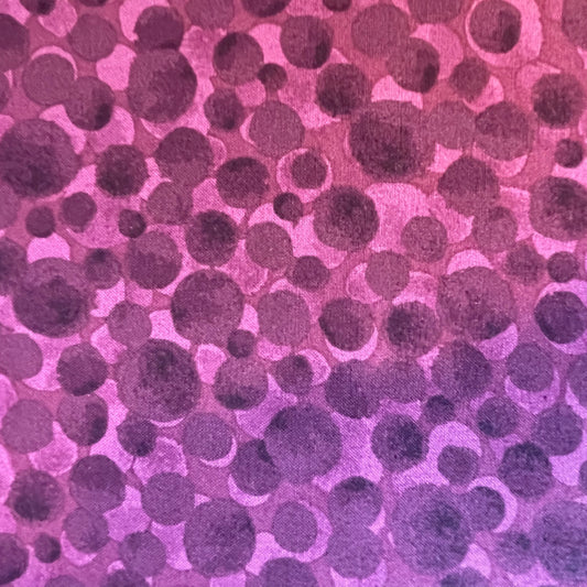 Lewis & Irene Bumbleberries Purple Red Violet Sewing Quilting 100% Premium Cotton Fabric