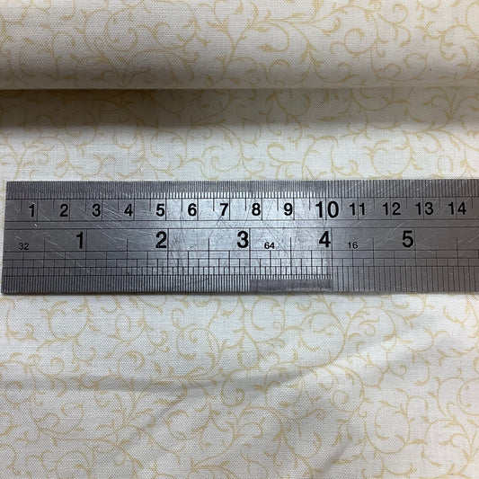 Makower Cream Swirls on Cream 100% Premium Cotton Fabric D760 Q4