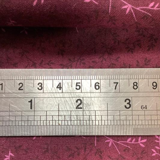 Timeless Treasures Willow Wine Burgundy 100% Premium Cotton Fabric C4794