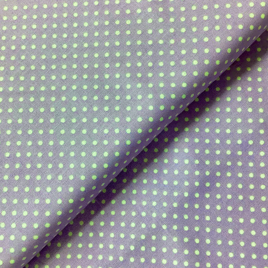 Makower Spot White on Lilac 100% Premium Cotton Fabric 830 L