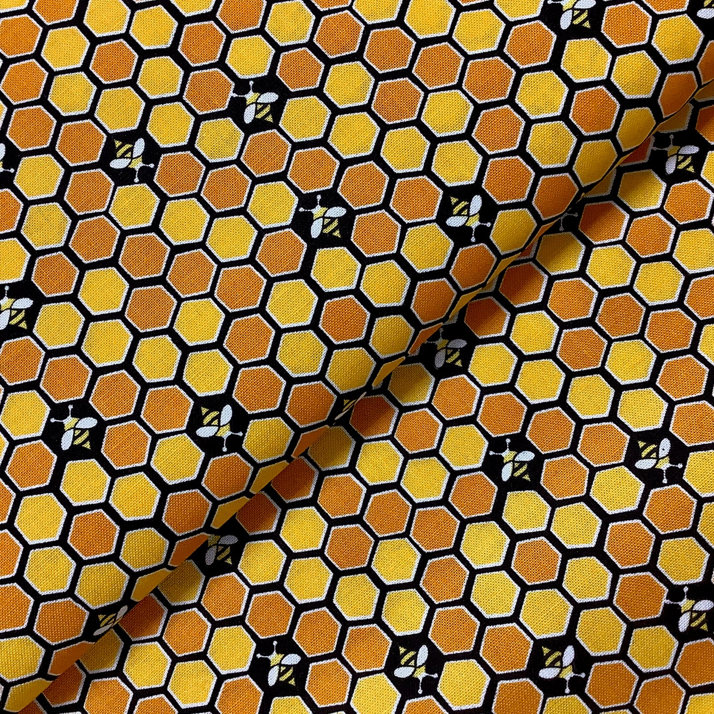 REDUCED Makower Andover Bees Sunflowers and Honey Range 100% Premium Cotton Fabric
