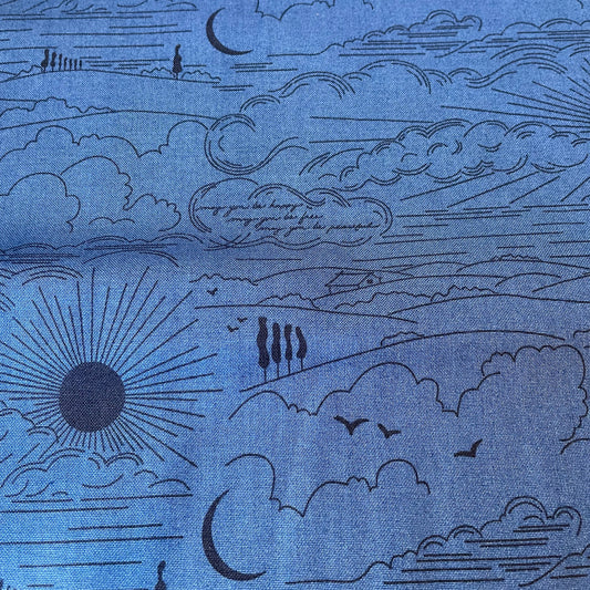 Andover Between Dwell in The Dusk Alison Glass 6 Colours Quilting Patchwork Craft 100% Premium Cotton Fabric