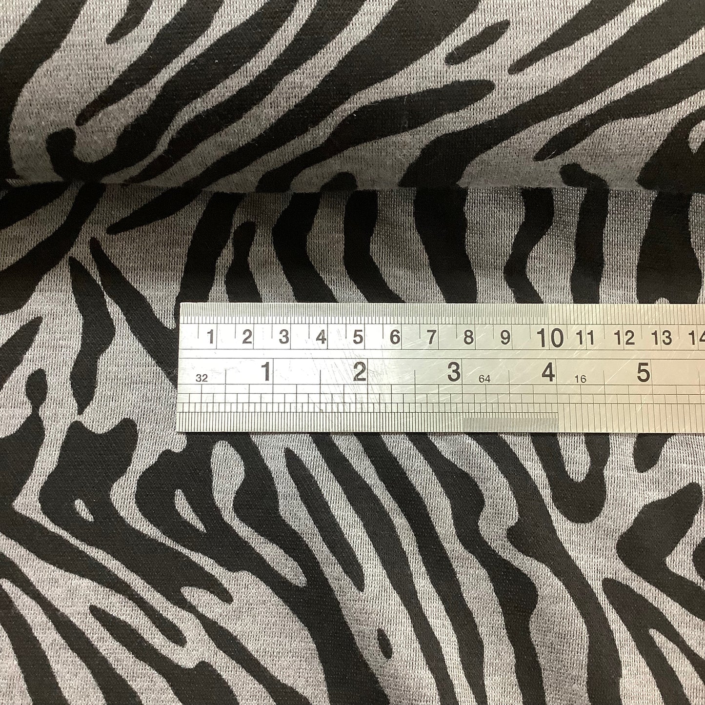 Medium Weight Orange and Black or Grey and Black Animal Print Stretch Jersey Fabric Dressmaking 100% Polyviscose