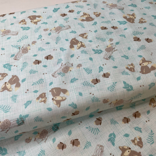 EQS Dear Stella Moda Teddy Bear Jungle Animals Woodland Birdhouse Children's 4 Designs 100% Cotton Fabric Patchwork Quilting Craft