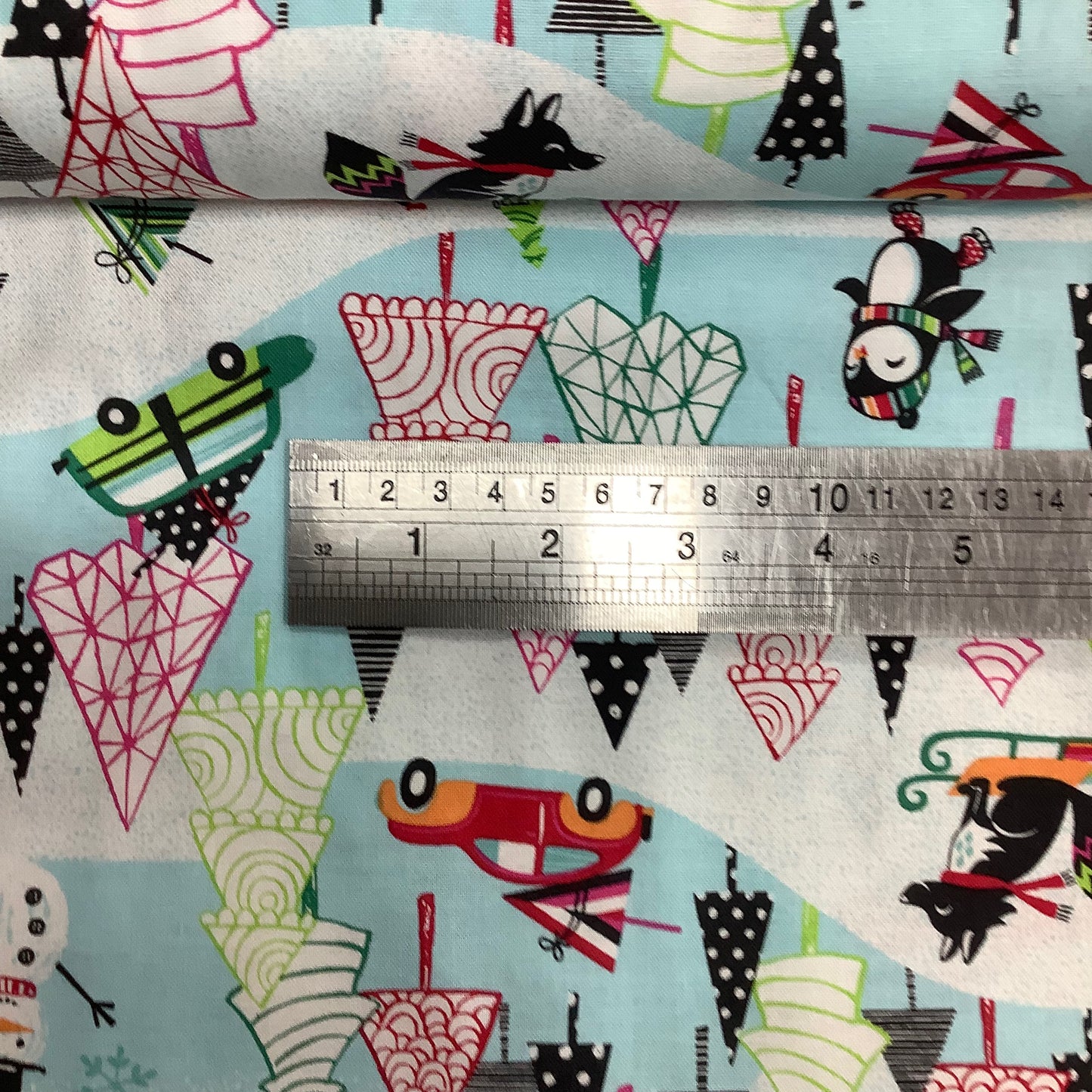 Blend Cool Yule Range Stripy Christmas 100% Premium Cotton Fabric 114.114.05.