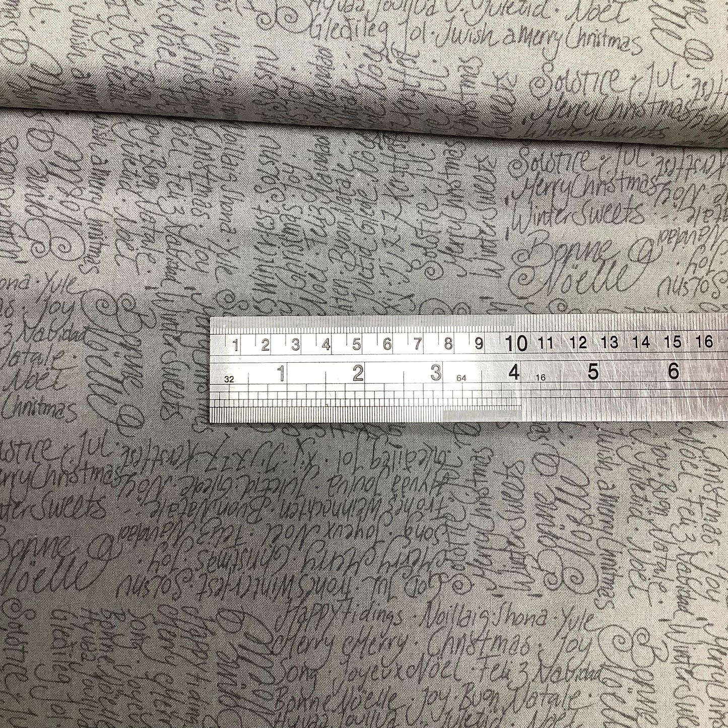 Moda Christmas JOL Range Reindeer Script 100% Premium Cotton Fabric 39700