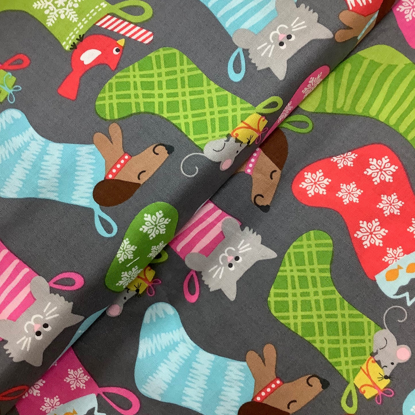 Blend Christmas Even a Mouse range 100% Premium Cotton Fabric