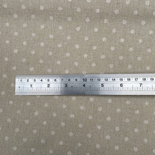 Moda Linen Blend Mochi Dot Sand 3291026L