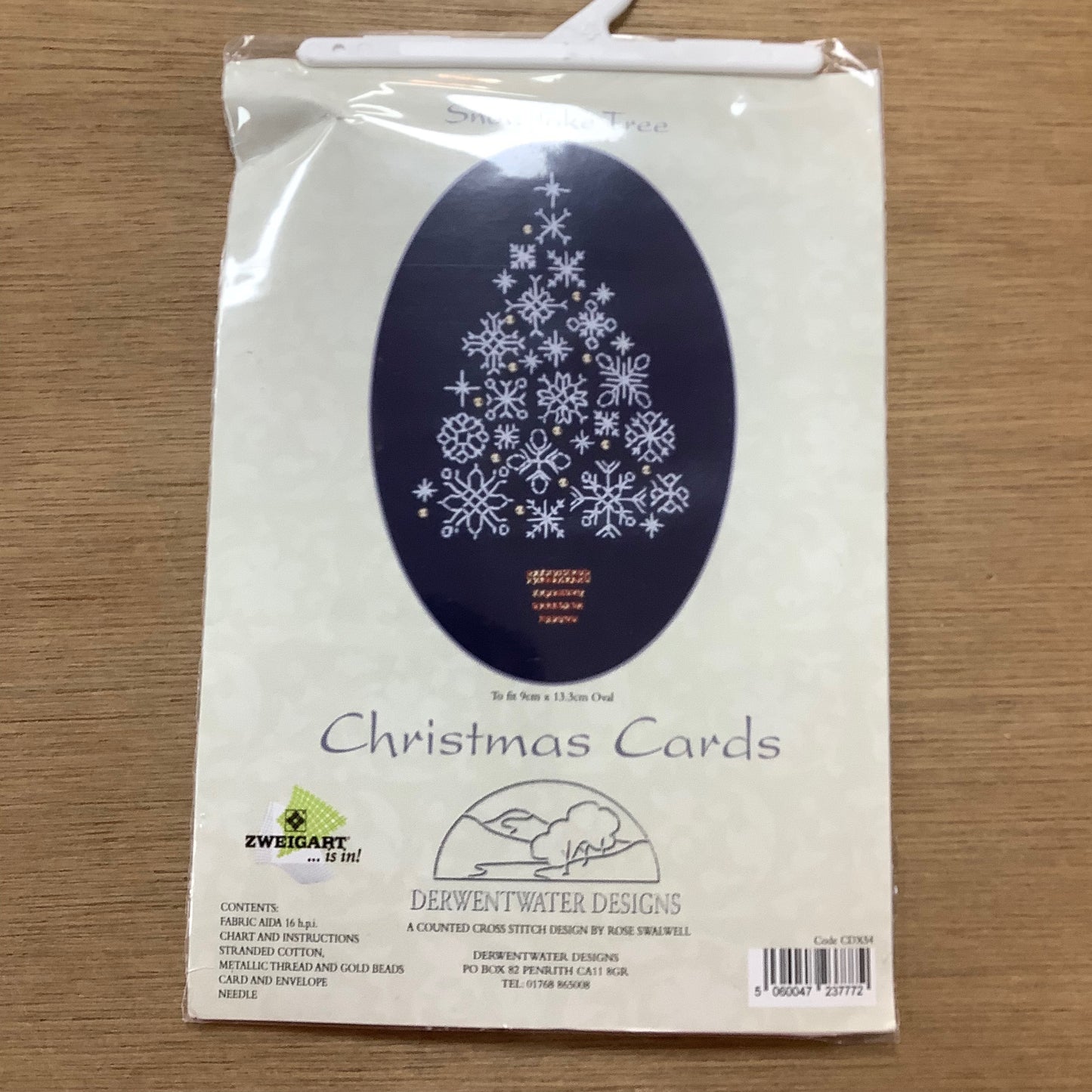 Derwentwater Christmas Xmas Card Cross Stitch Kits Church, Bear, Drink and Tree