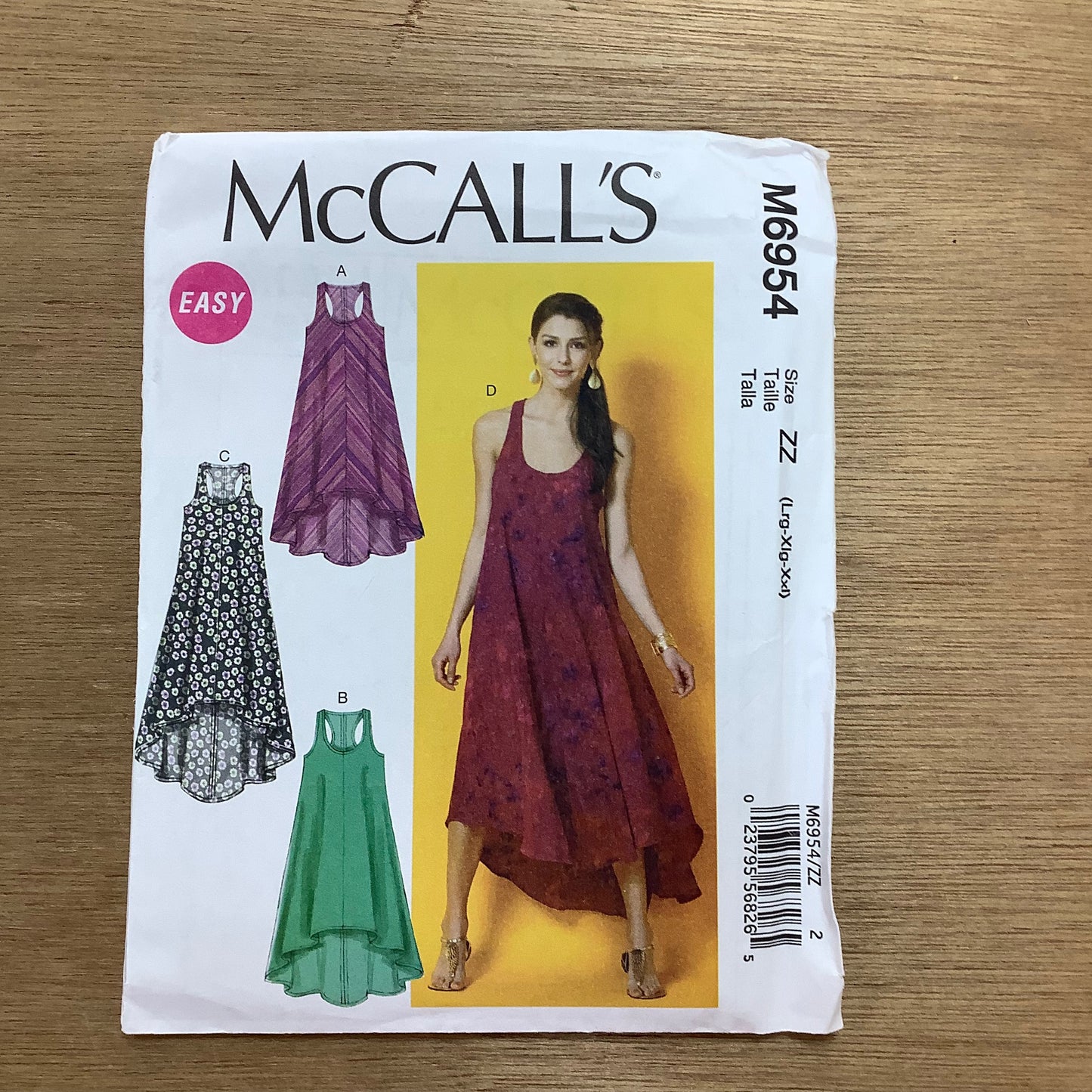 McCall's Dressmaking Sewing Pattern Women's Pullover Dresses 6954