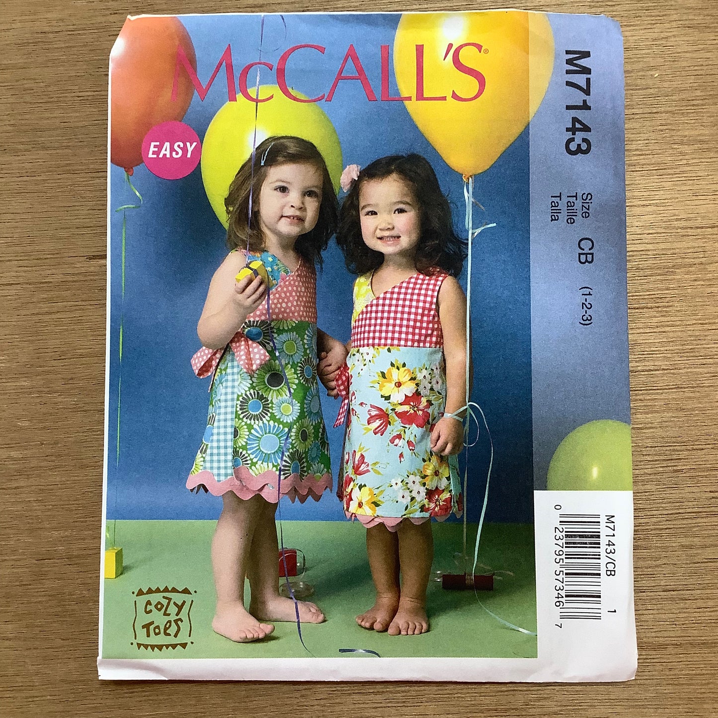 McCall's Dressmaking Sewing Pattern Children's Girls Dresses 7143