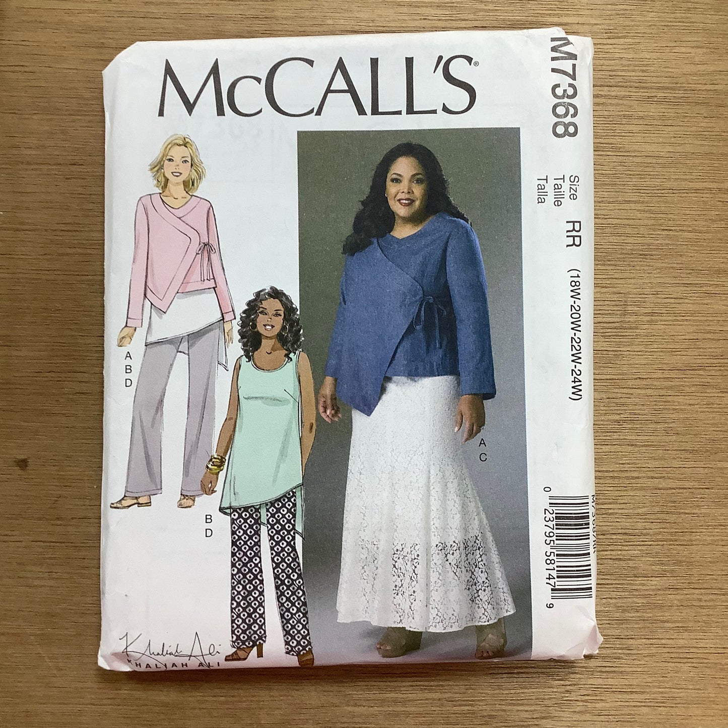 McCall's Dressmaking Sewing Pattern Ladies Women's Jacket Top Skirt Pants 7368