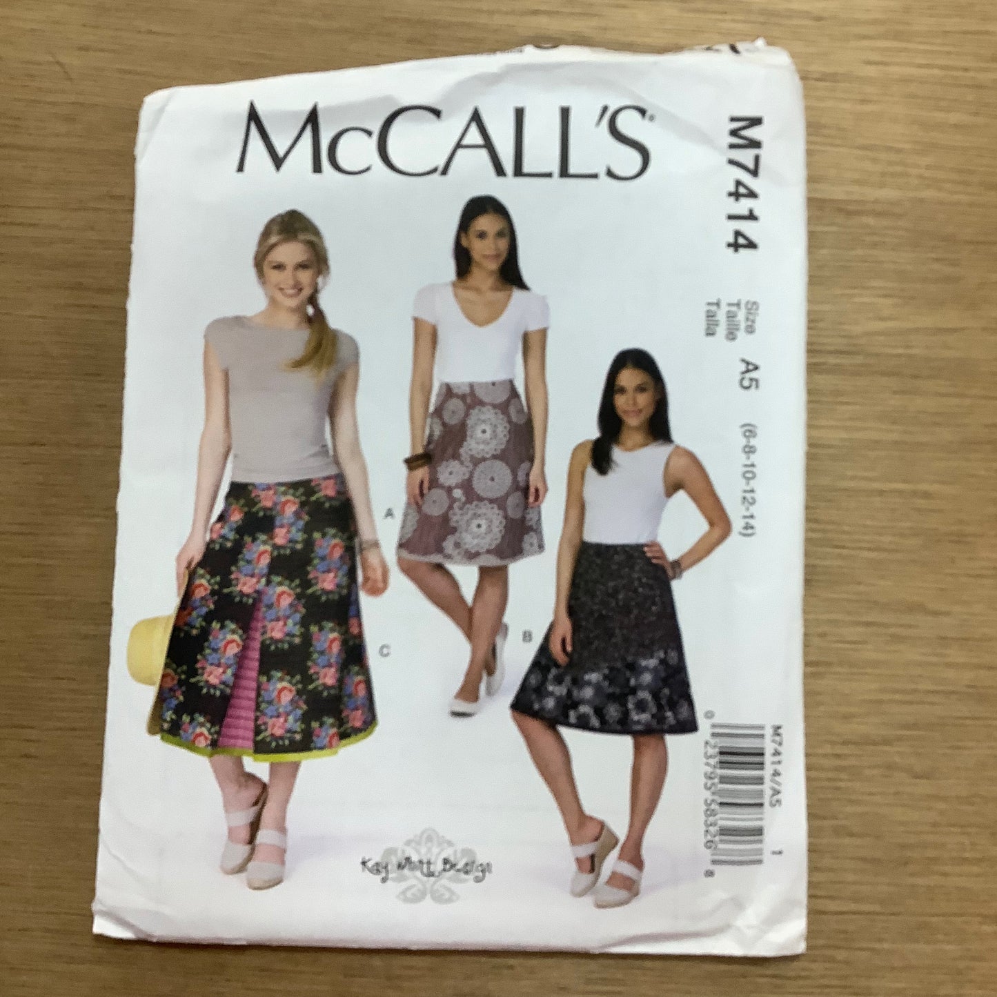 McCall's Dressmaking Sewing Pattern Ladies Women's Skirts 7414