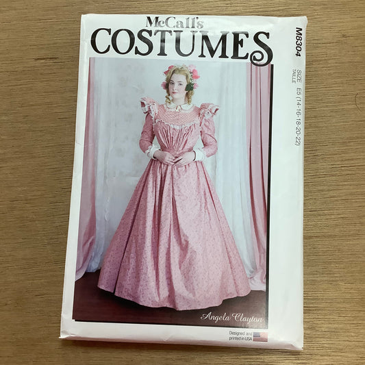 McCall's Dressmaking Sewing Pattern Ladies Woman Costumes Dresses Dress 8304