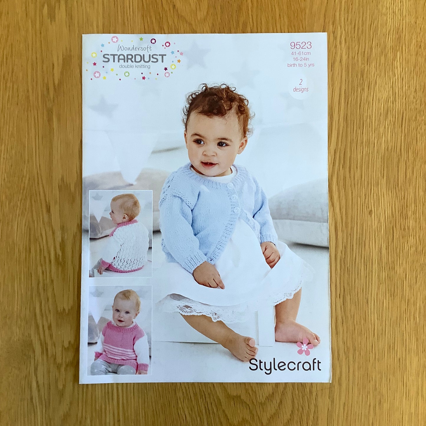 Stylecraft Wondersoft Stardust Double Knitting DK Pattern Cardigan Sweater Jumper Childrens 9523