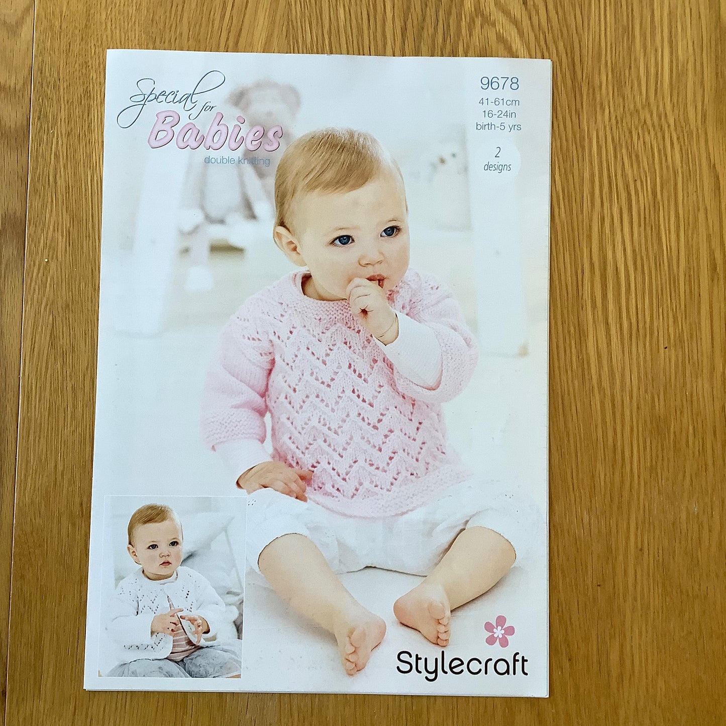 Stylecraft Special For Babies Double Knitting DK Pattern Sweater Jumper Cardigan Childrens 9678