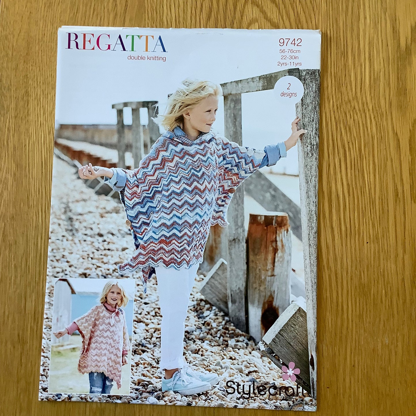 Stylecraft Regatta Double Knitting DK Pattern Ponchos Childrens 9742