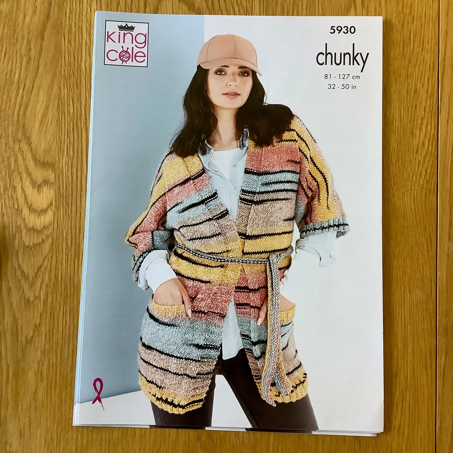 King Cole Ladies Safari Chunky Knitting Pattern 32" - 50" 5930