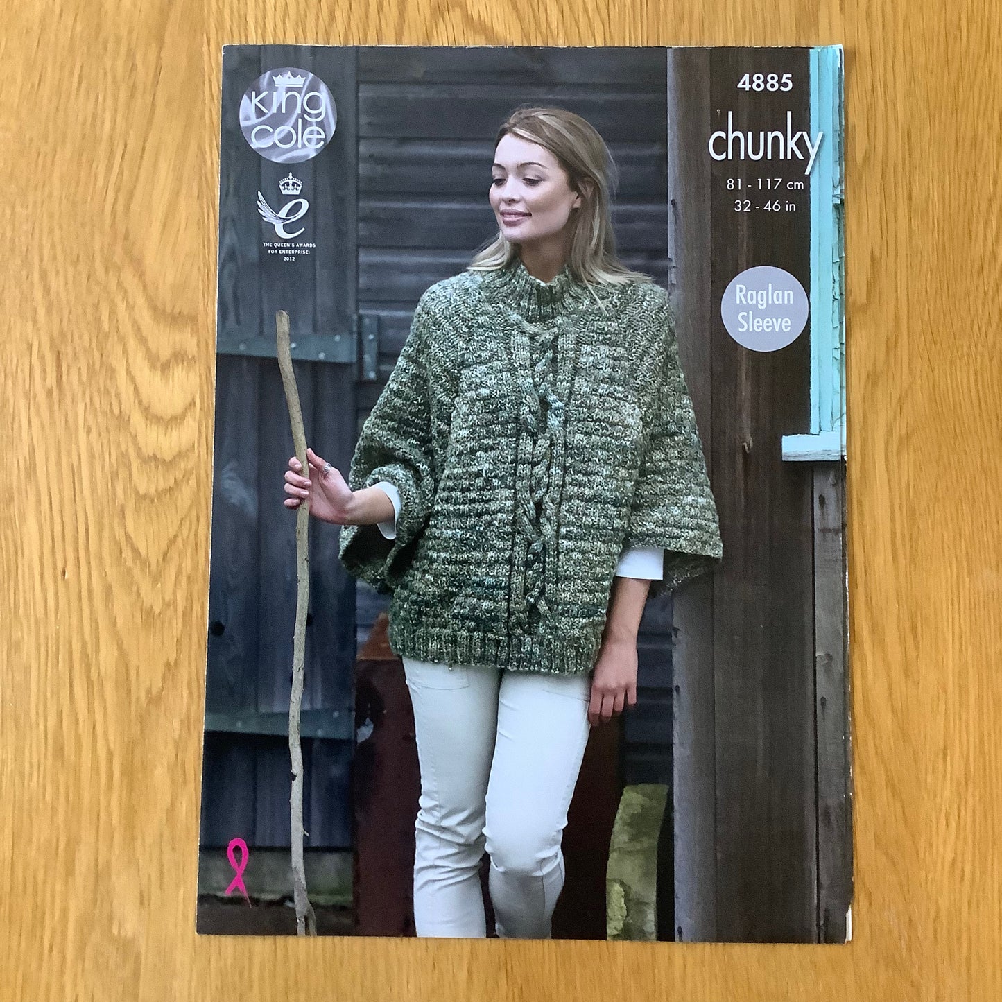King Cole Ladies Big Value Tonal Chunky Knitting Pattern 32" - 46" 4885