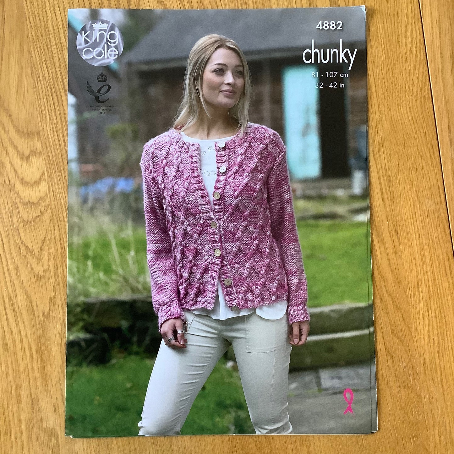 King Cole Ladies Big Value Tonal Chunky Knitting Pattern 32" - 42" 4882