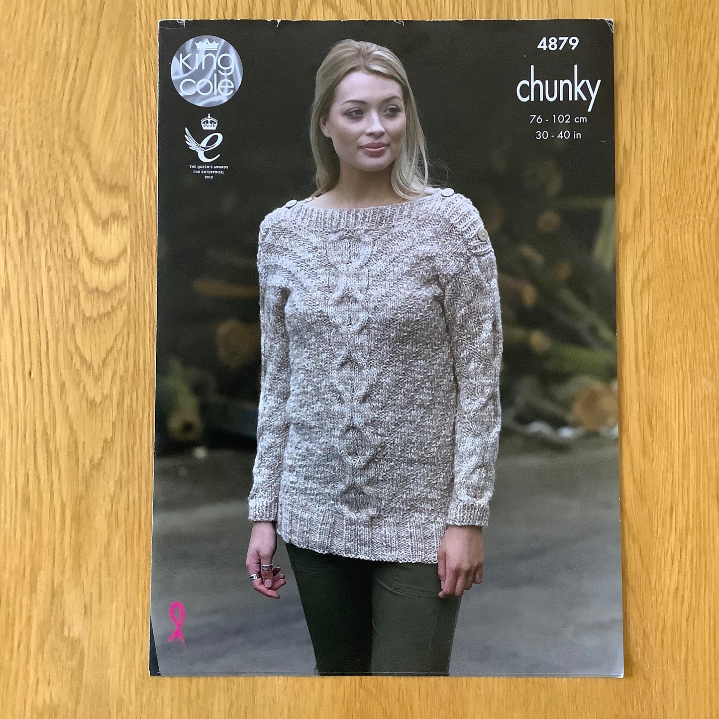 King Cole Ladies Big Value Tonal Chunky Knitting Pattern 30" - 40" 4879