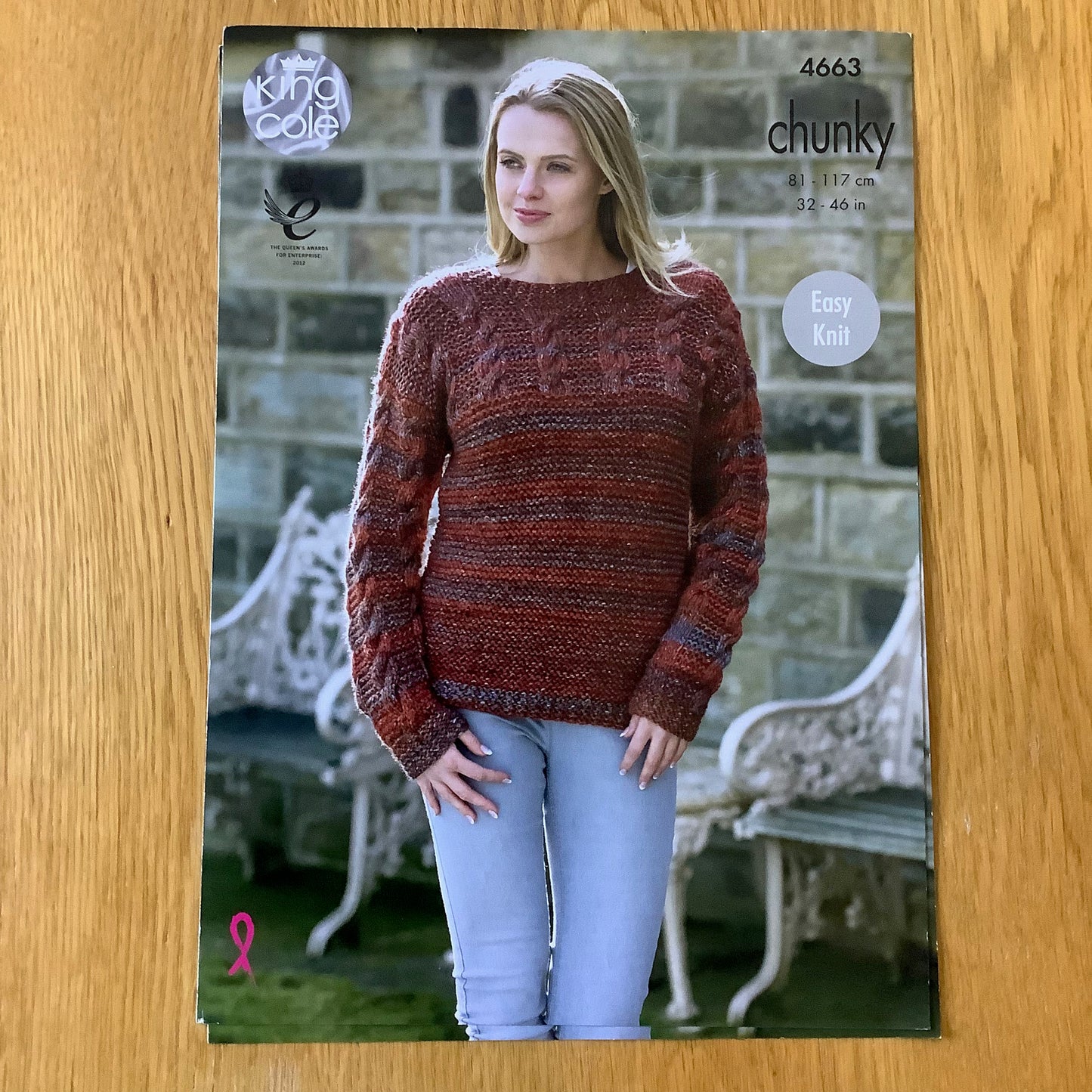 King Cole Ladies Corona Chunky Knitting Pattern 32" - 46" 4663