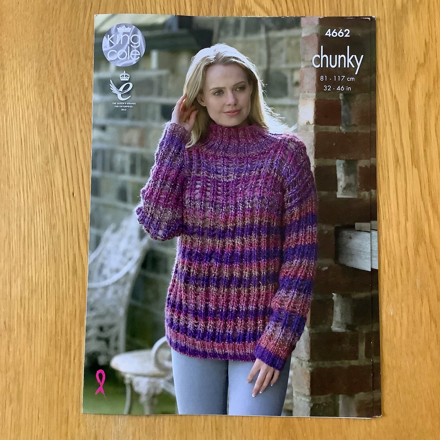 King Cole Ladies Corona Chunky Knitting Pattern 32" - 46" 4662