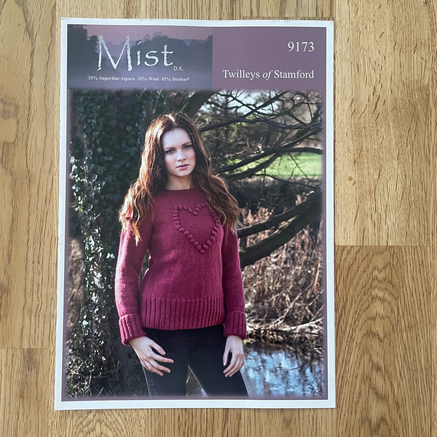 Twilleys of Stamford Mist Double Knit DK Sweater Jumper Knitting Pattern 9173
