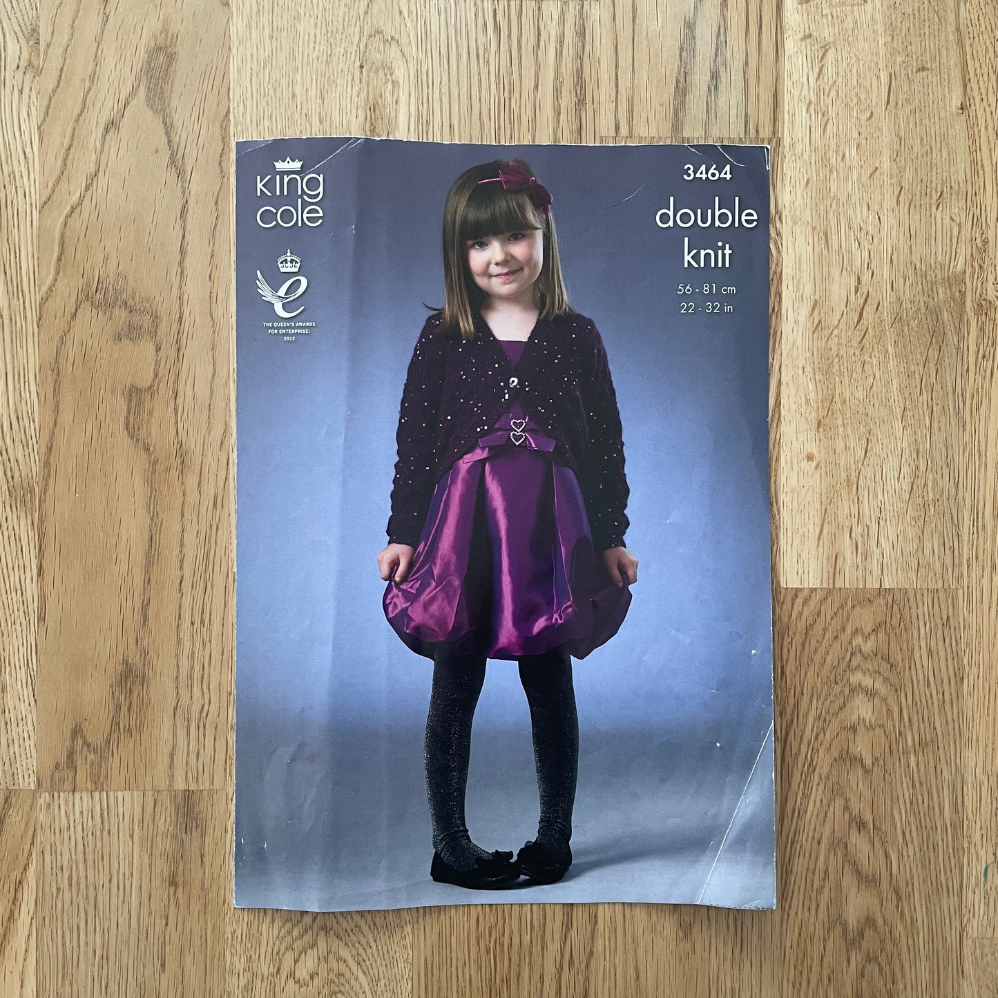 King Cole Double Knit DK Knitting Pattern Children's Bolero Cardigan 3464