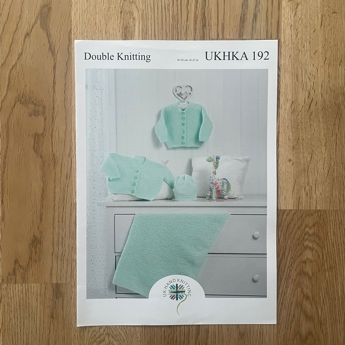 UK Hand Knitting Double Knit DK Baby Babies Cardigan Blanket Knitting Pattern UKHKA 192