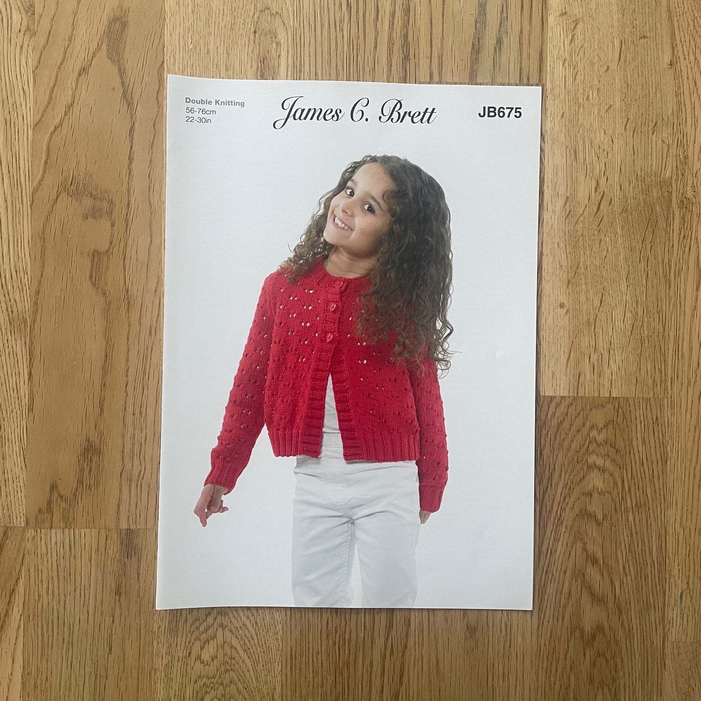 James C. Brett Double Knit DK Knitting Pattern JB675 Childrens Lacy
