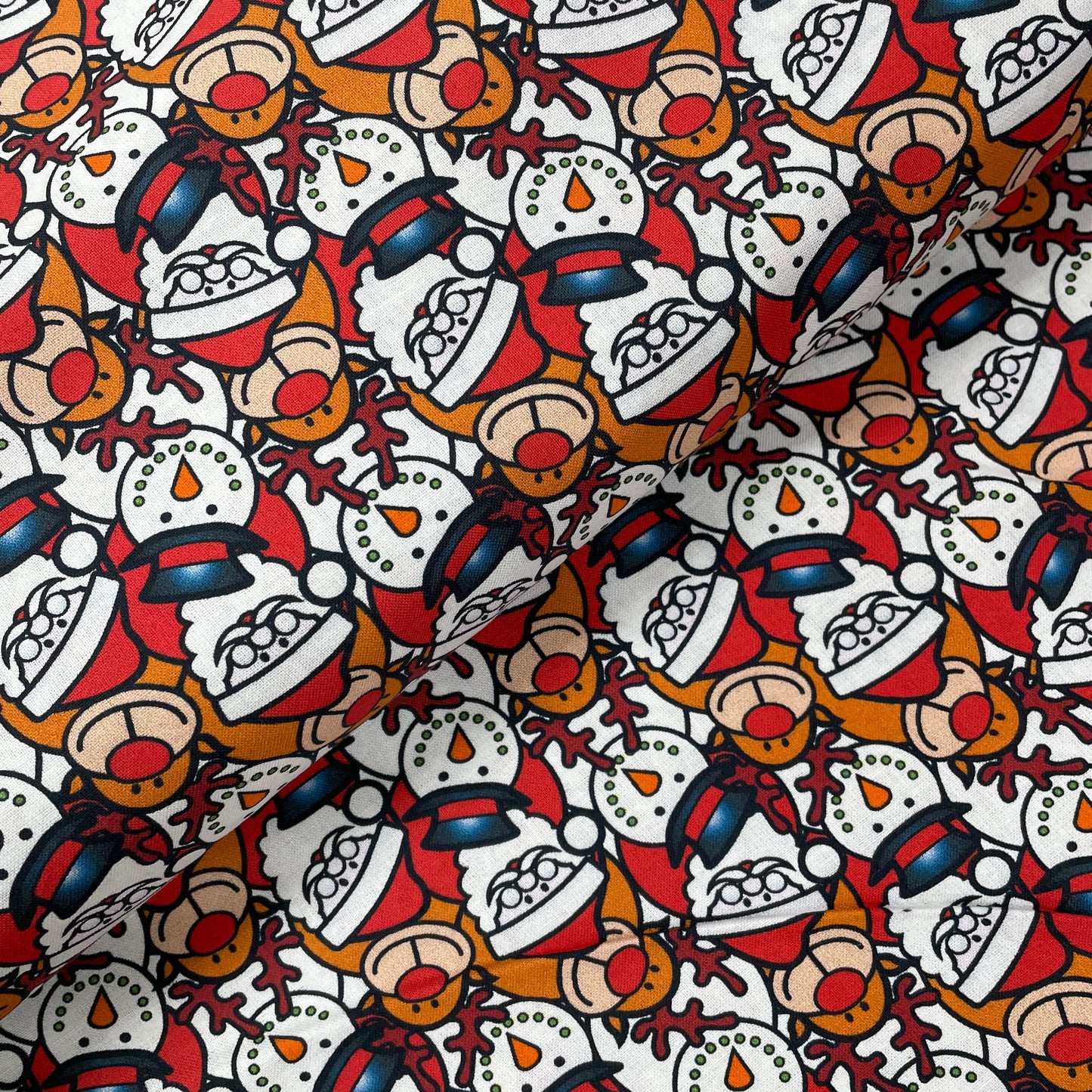 Crafty Fabrics Santa Snowman Reindeer Christmas 100% Craft Cotton Fabric