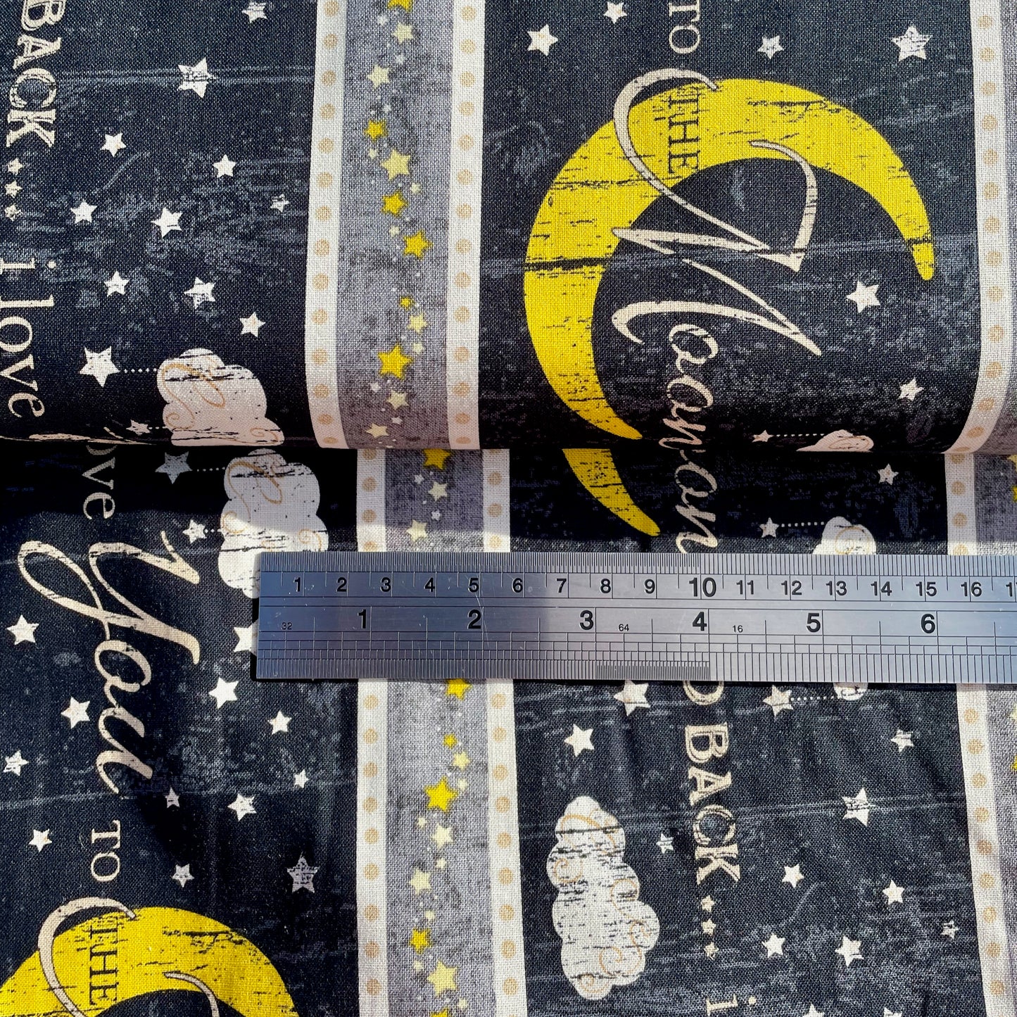 REDUCED Timeless Treasures I Love You To The Moon And Back 9 Different Designs 100% Premium Cotton Fabric