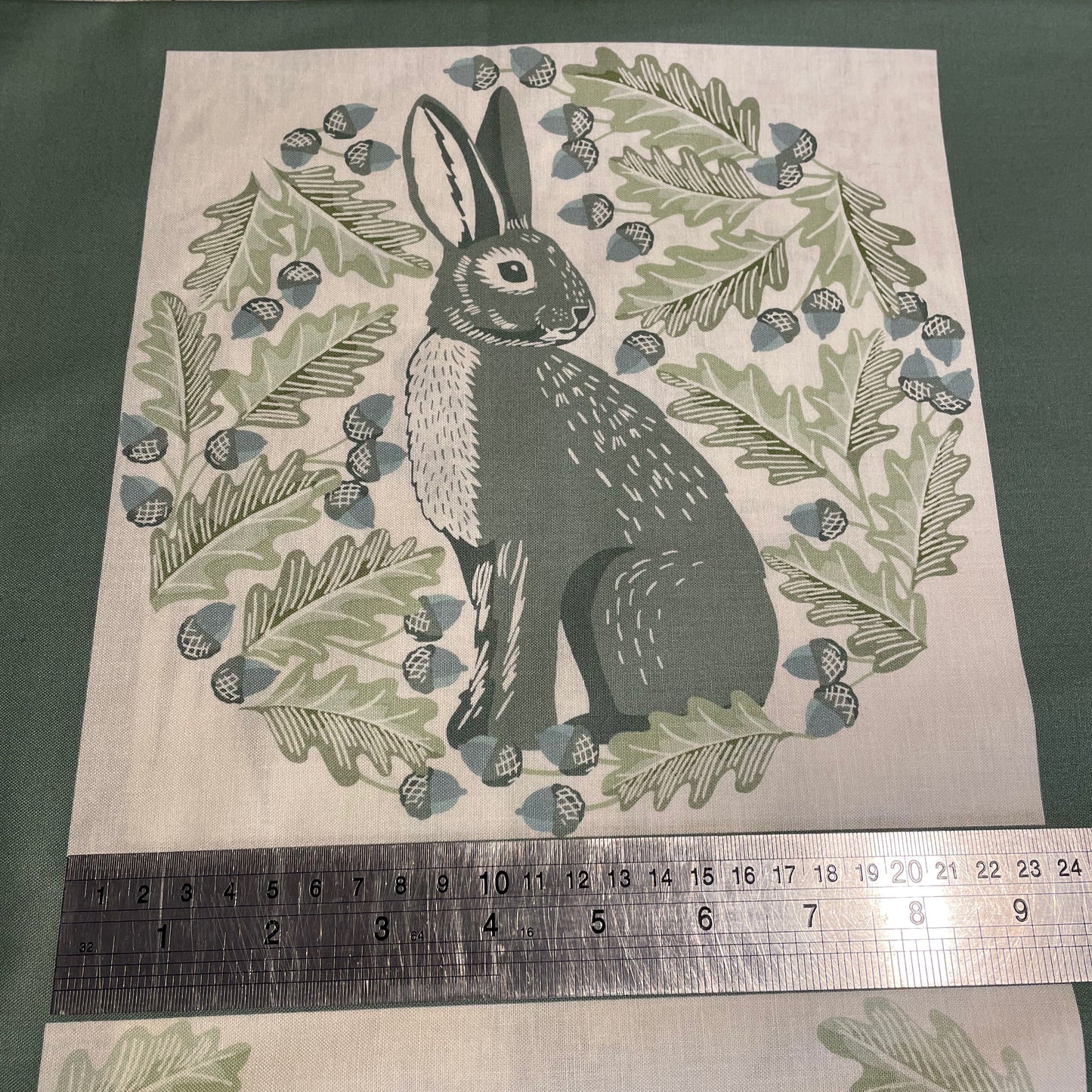REDUCED Makower Foxwood Green Animals Wildlife Flowers 4 Different Designs 100% Premium Cotton Fabric