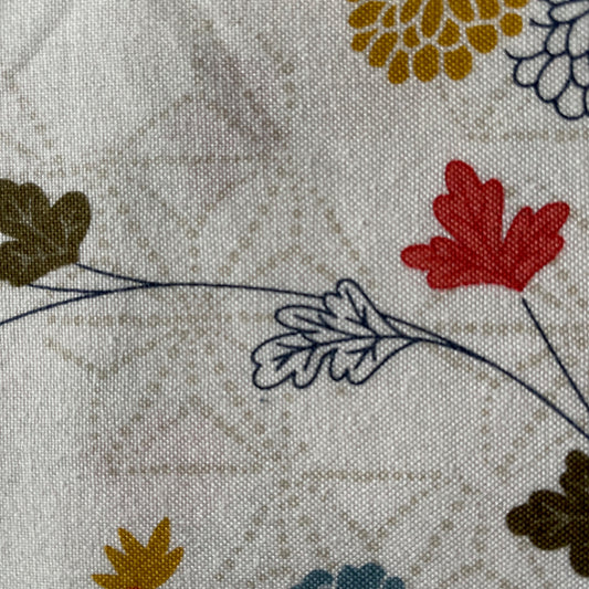 Makower Mixed Flowers on Cream 1857Q Quilting 100% Premium Cotton Fabric