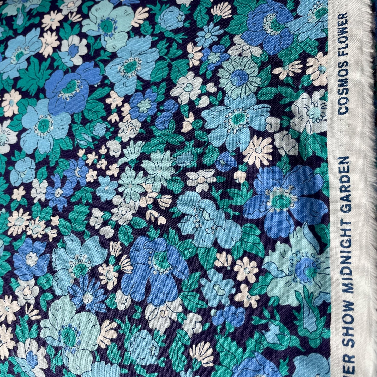 Liberty Of London 15 Different Fabrics Flower Show Midnight Garden Collection £12 per metre 100% Premium Cotton Fabric Quilting Craft Home Decor
