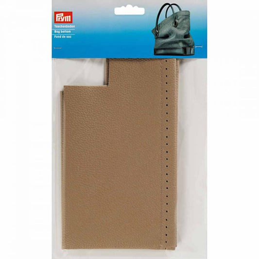 Prym Caroline Sew On Faux Leather Bag Base - Medium Red or Beige