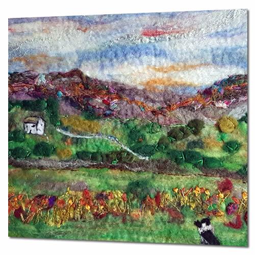 Beginner's Wet Felting Workshop: From Seascapes to Landscapes to Florals Full Day