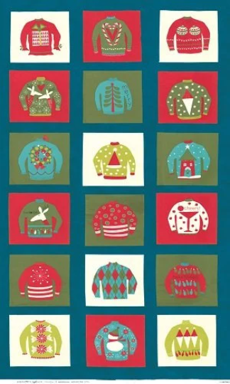 Moda by Sandy Gervais Eat Drink and Be Ugly Quilt Wallhanging Panel 17920 100% Cotton Winter Quilting Patchwork