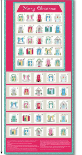 Craft Cotton Company Merry Christmas Advent Calendar 100% Premium Cotton Christmas