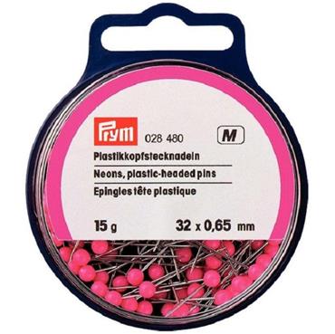 Prym Pins Steel Household 021366 Quilters 028485 Neon Pink Plastic Headed 028480 Bridal & Lace 024500