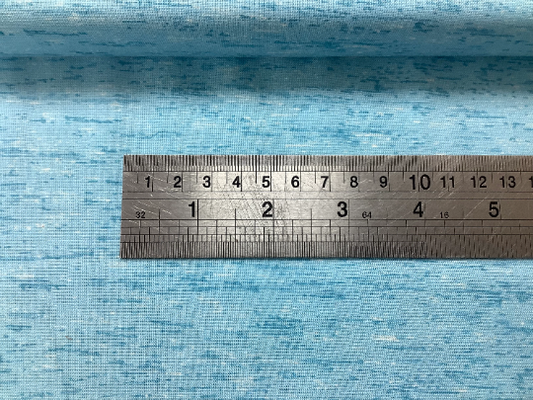 Makower Elements Mid Blue Fabric 2404-B4 Landscapes Seascapes Tonal 100% Quilting Cotton