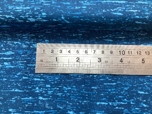 Makower Elements Dark Blue Fabric 2404-B8 Seascape Landscapes Tonal 100% Quilting Cotton