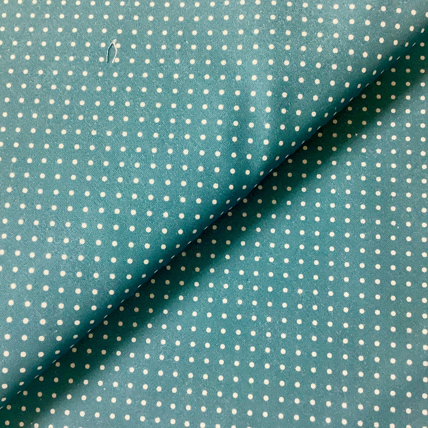 STOFF Bord de Mer Turquoise with White Polka Dot 100% Premium Cotton Fabric