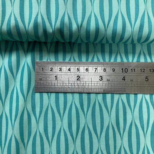 Moda Blue and Turquoise Abstract Design 1594-16 100% Premium Cotton Fabric